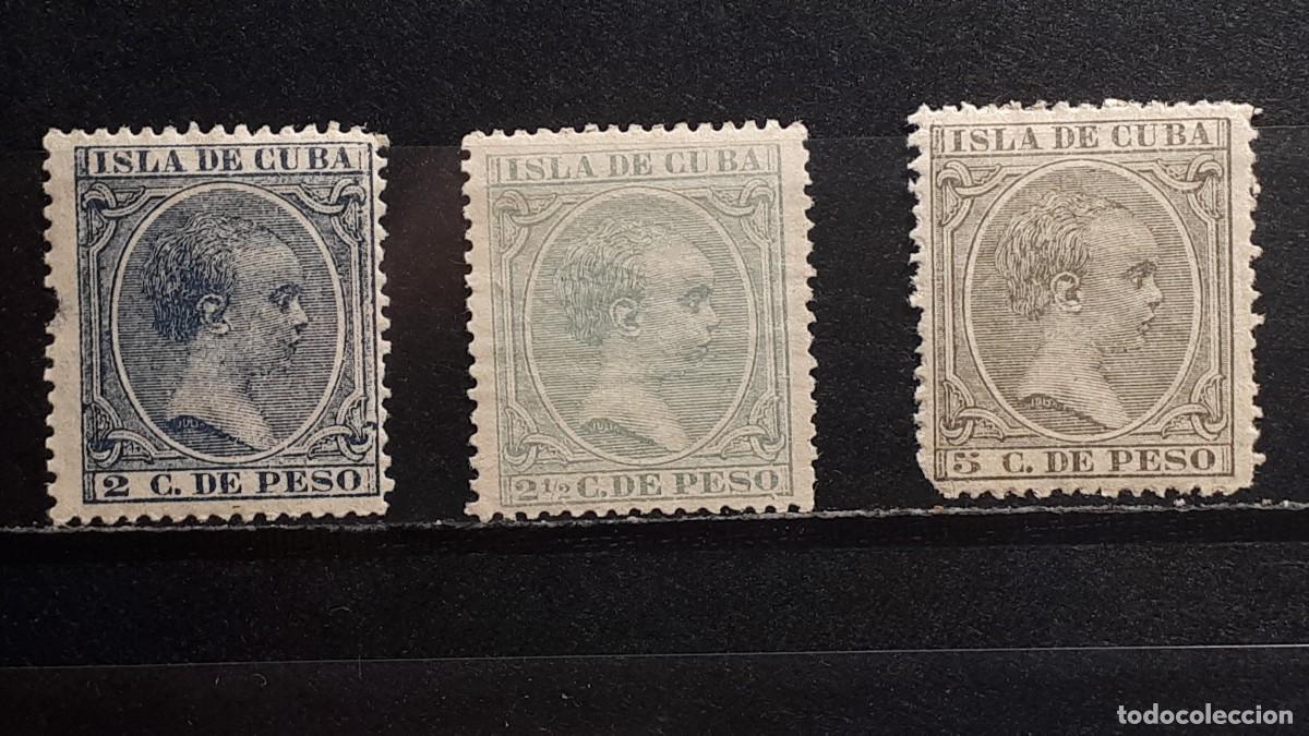 Sellos: CUBA. A&Ntilde;O 1890. (*)/*. EDIFIL 113/5