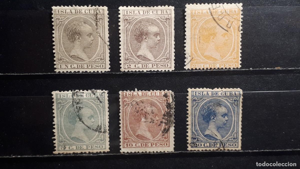 Sellos: CUBA. A&Ntilde;O 1891-2 (*)/*/&deg;. EDIFIL 124/9