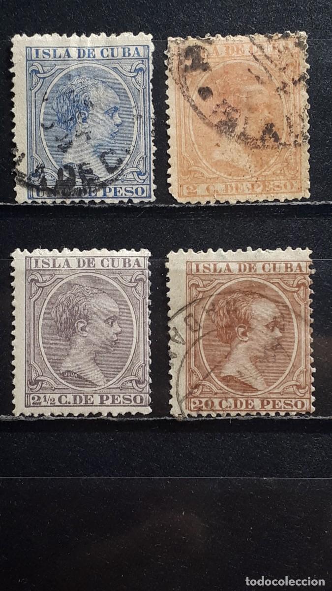 Sellos: CUBA. A&Ntilde;O 1894. &deg;/*. EDIFIL 136/9