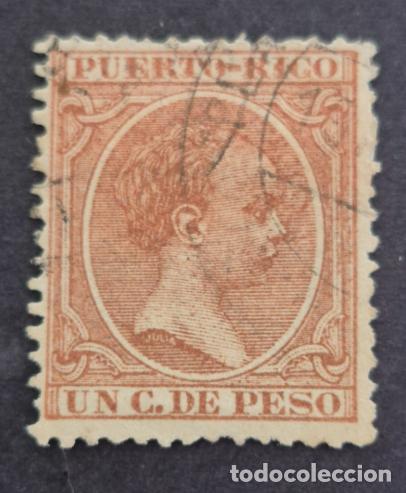 Selos: Puerto Rico 1890 - Alfonso XIII, 1c. (Edifil 77 &ordm;)