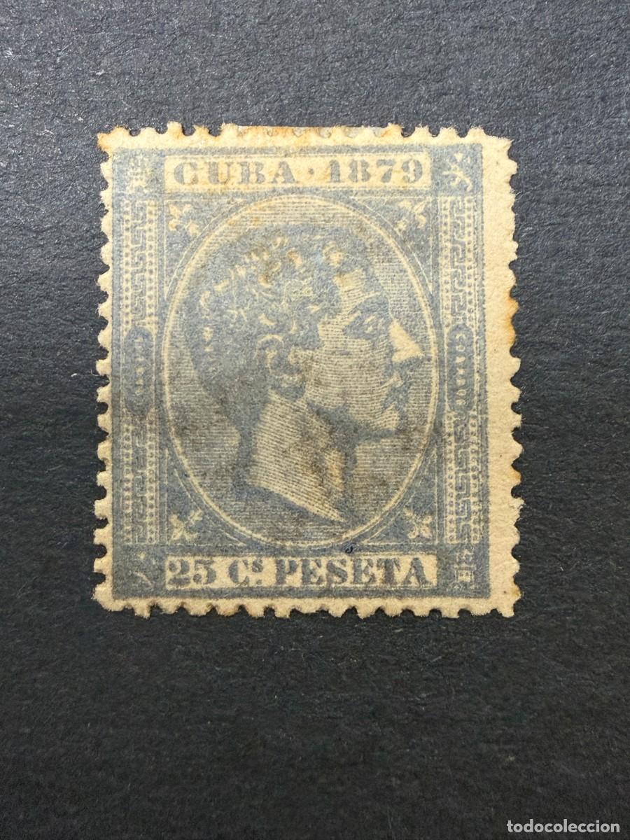 Sellos: CUBA, 1879. EDIFIL 53. ALFONSO XII. NUEVO. CON CHARNELA