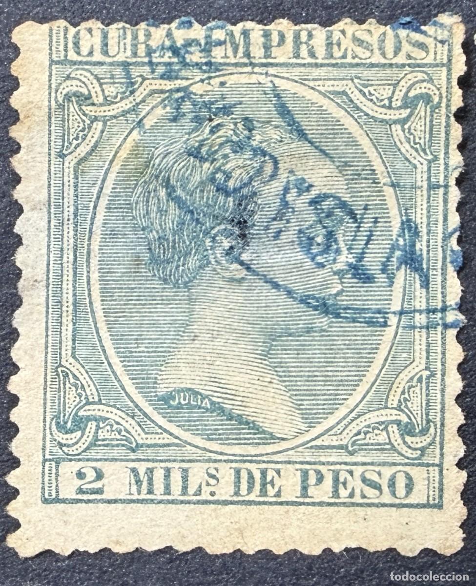 Sellos: CUBA, 1896. EDIFIL 142. REY ALFONSO XIII. USADO