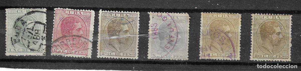 Francobolli: CUBA 1882 EDIFIL 68/73 COMPLETA VALOR CLAVE NUEVO VALOR 215 &euro;