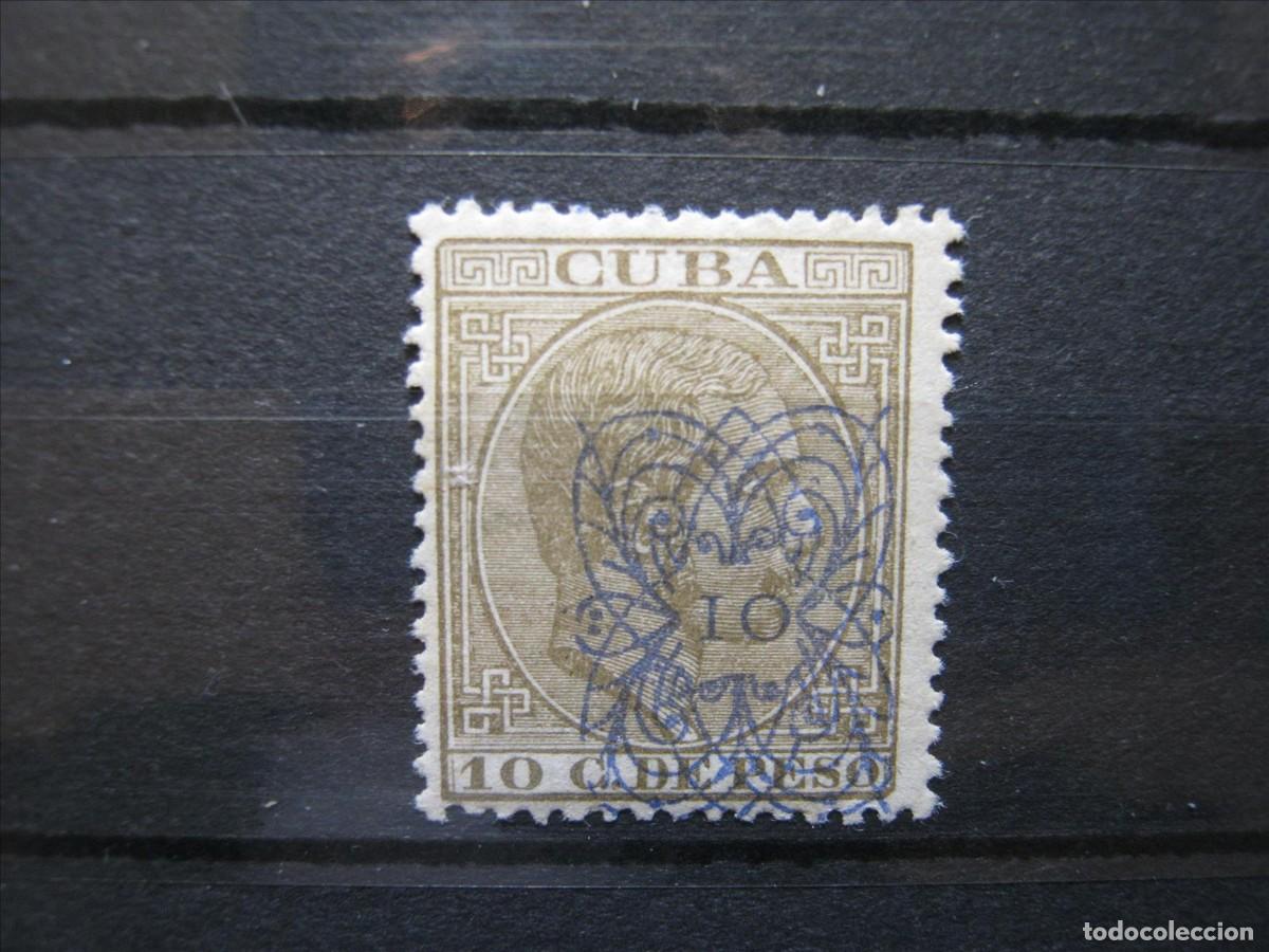 Sellos: CUBA 1883 ALFONSO XII EDIFIL 84 MH* DE LUJO.