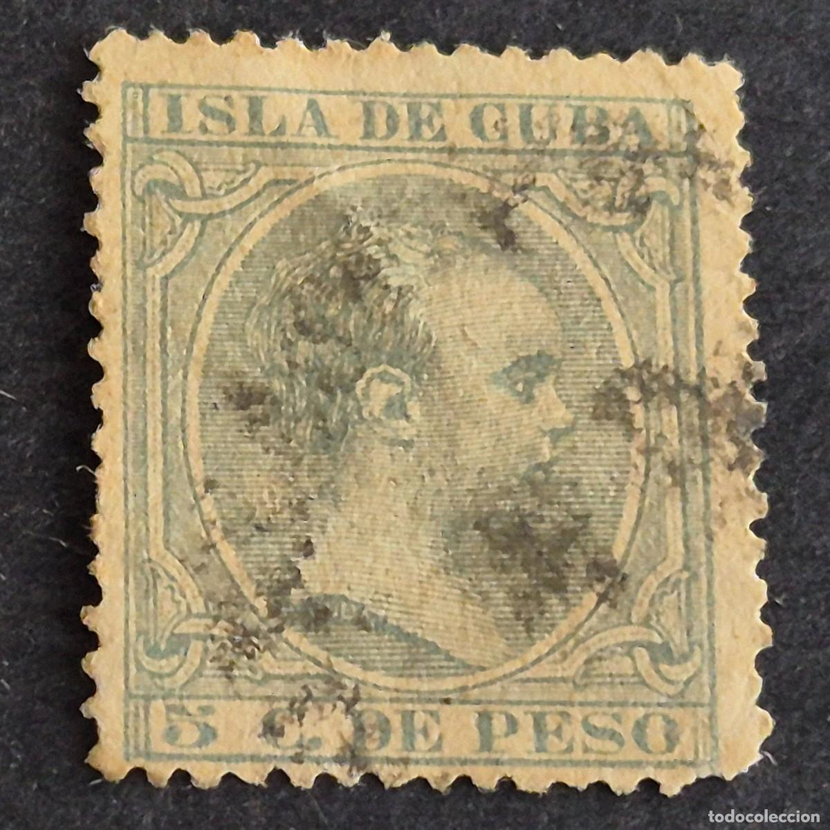 Sellos: ESPA&Ntilde;A, CUBA, 1891-1892, ALFONSO XIII, EDIFIL 127, USADO, (LOTE AR)