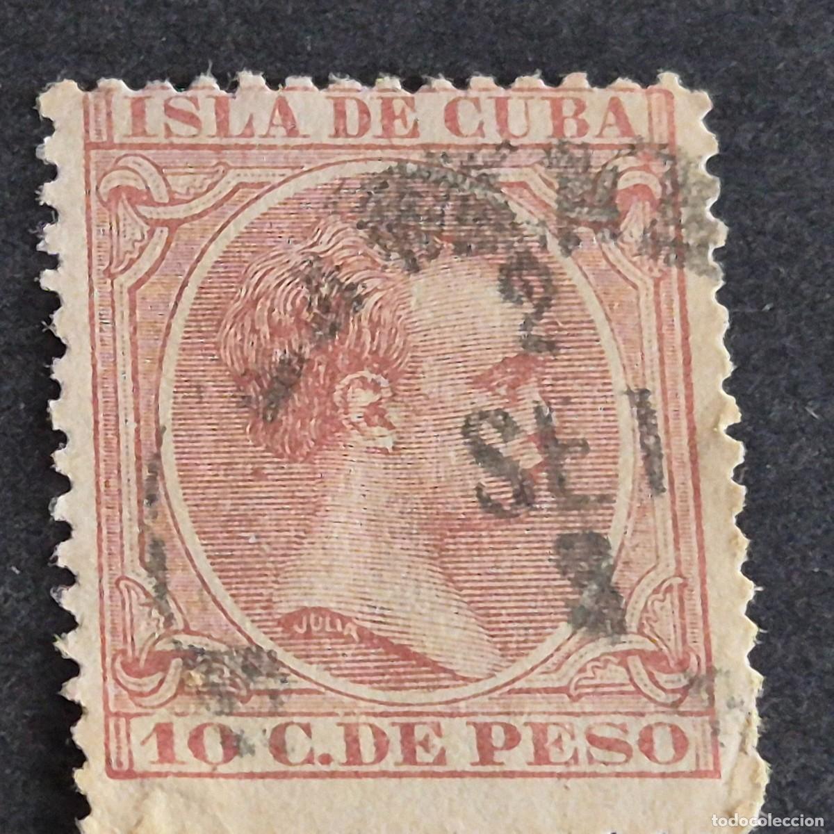 Sellos: ESPA&Ntilde;A, CUBA, 1891-1892, ALFONSO XIII, EDIFIL 128, USADO, (LOTE AR)