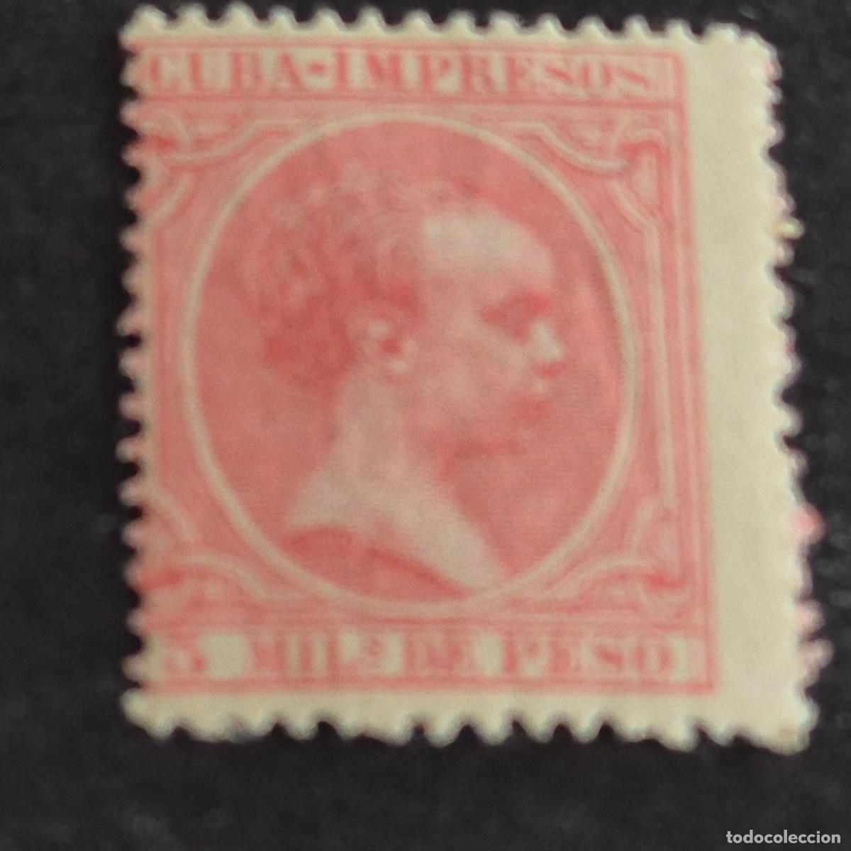 Sellos: ESPA&Ntilde;A, CUBA, 1894, ALFONSO XIII, EDIFIL 133**, NUEVO, GOMA ALGO CRAQUELADA, SIN FIJASELL, (LOTE AR)