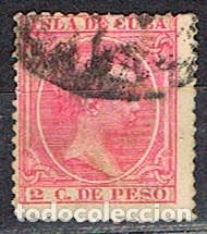 Sellos: CUBA (COLONIA ESPA&Ntilde;OLA) EDIFIL N&ordm; 137, ALFONSO XIII, USADO