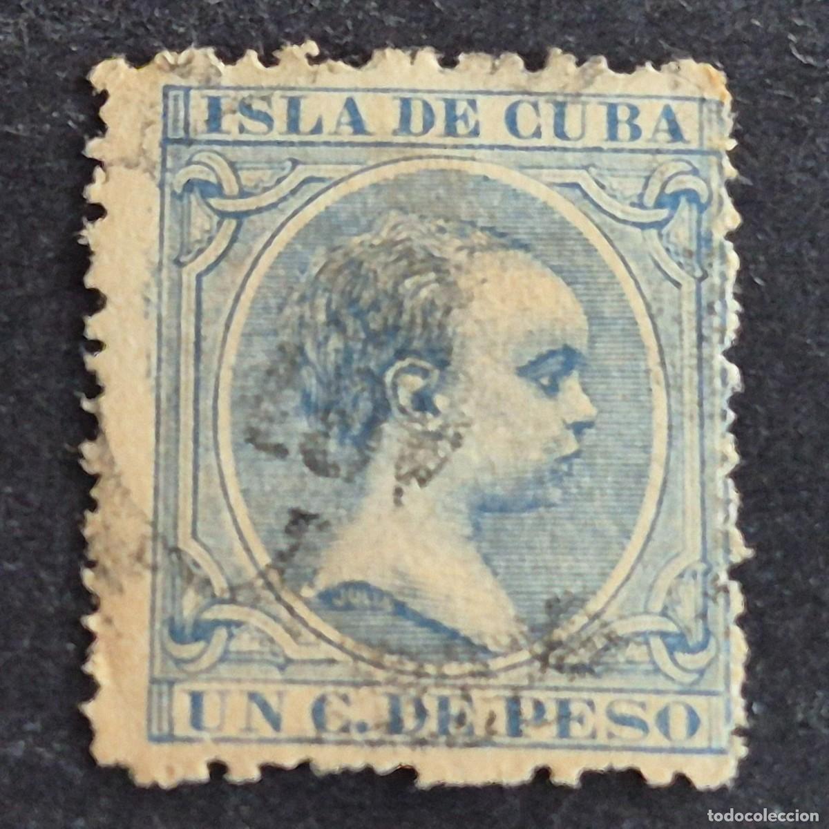 Sellos: ESPA&Ntilde;A, CUBA, 1894, ALFONSO XIII, EDIFIL 136, USADO, (LOTE AR)