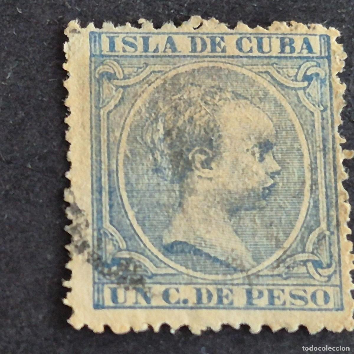 Sellos: ESPA&Ntilde;A, CUBA, 1894, ALFONSO XIII, EDIFIL 136, USADO, (LOTE AR)