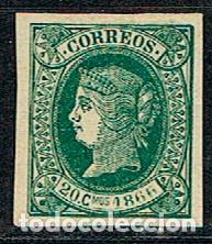 Sellos: CUBA (COLONIA ESPA&Ntilde;OLA) EDIFIL N&ordm; 15, ISABEL II, NUEVO **