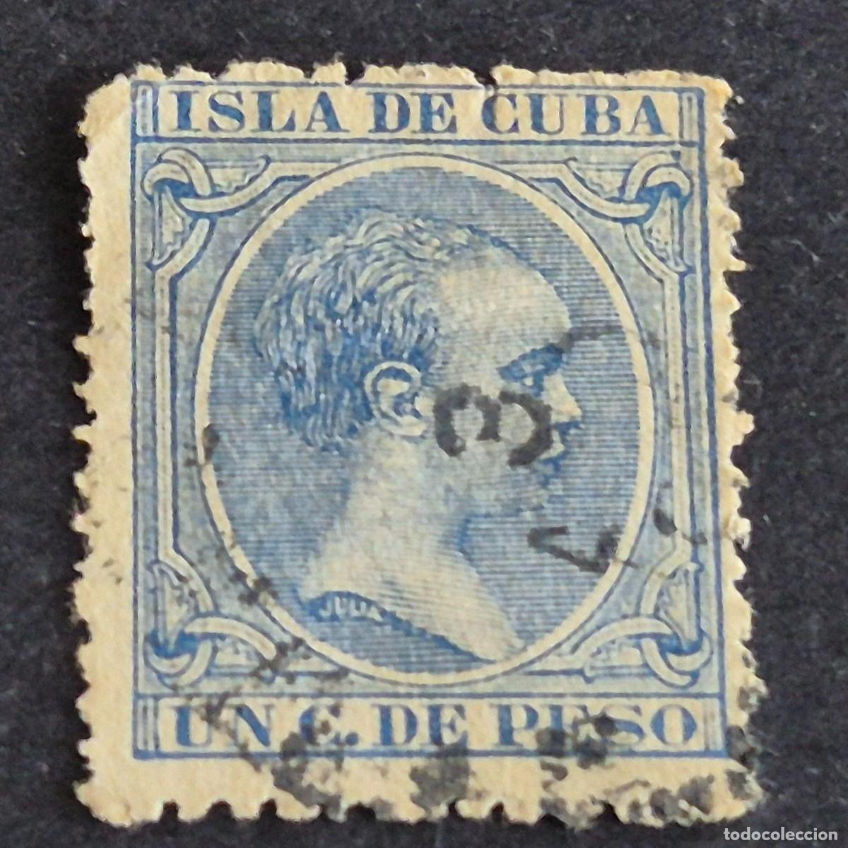 Sellos: ESPA&Ntilde;A, CUBA, 1894, ALFONSO XIII, EDIFIL 136, USADO, (LOTE AR)