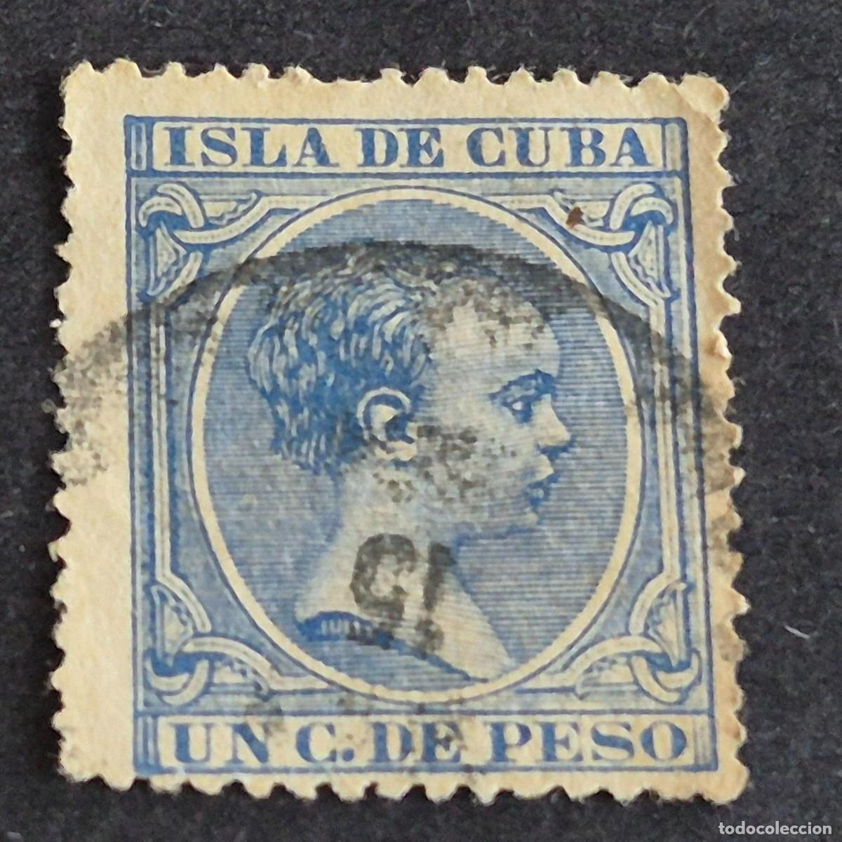 Sellos: ESPA&Ntilde;A, CUBA, 1894, ALFONSO XIII, EDIFIL 136, USADO, (LOTE AR)