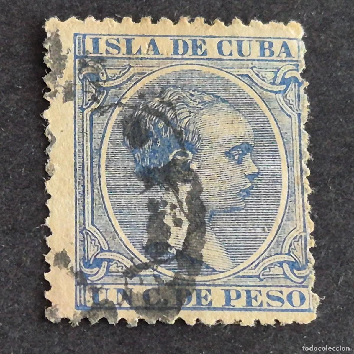 Sellos: ESPA&Ntilde;A, CUBA, 1894, ALFONSO XIII, EDIFIL 136, USADO, (LOTE AR)