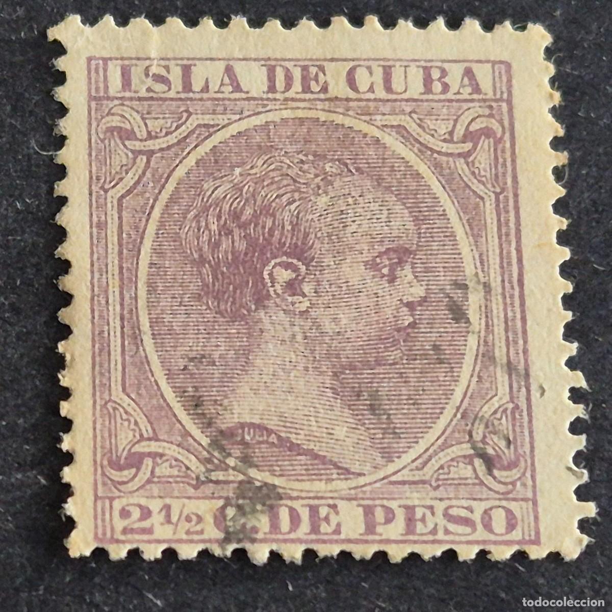 Sellos: ESPA&Ntilde;A, CUBA, 1894, ALFONSO XIII, EDIFIL 138, USADO, (LOTE AR)