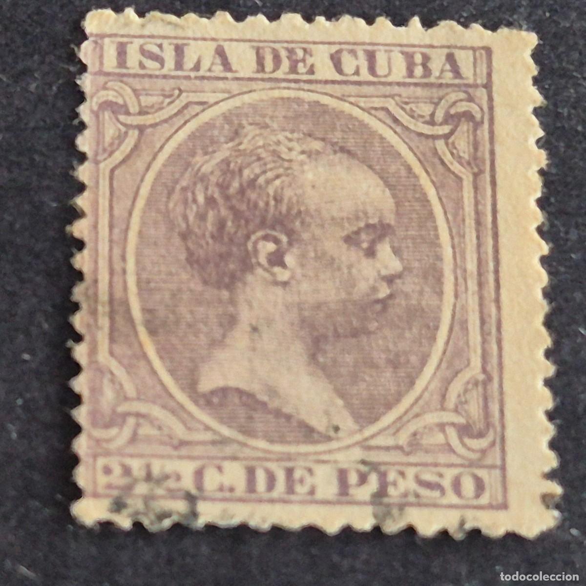 Sellos: ESPA&Ntilde;A, CUBA, 1894, ALFONSO XIII, EDIFIL 138, USADO, (LOTE AR)