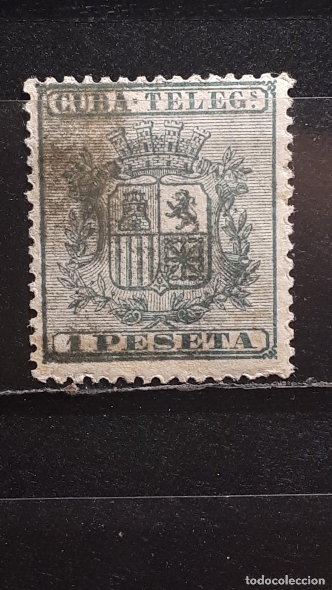 Sellos: CUBA. A&Ntilde;O 1875. *. Edifil 32 telegrafos