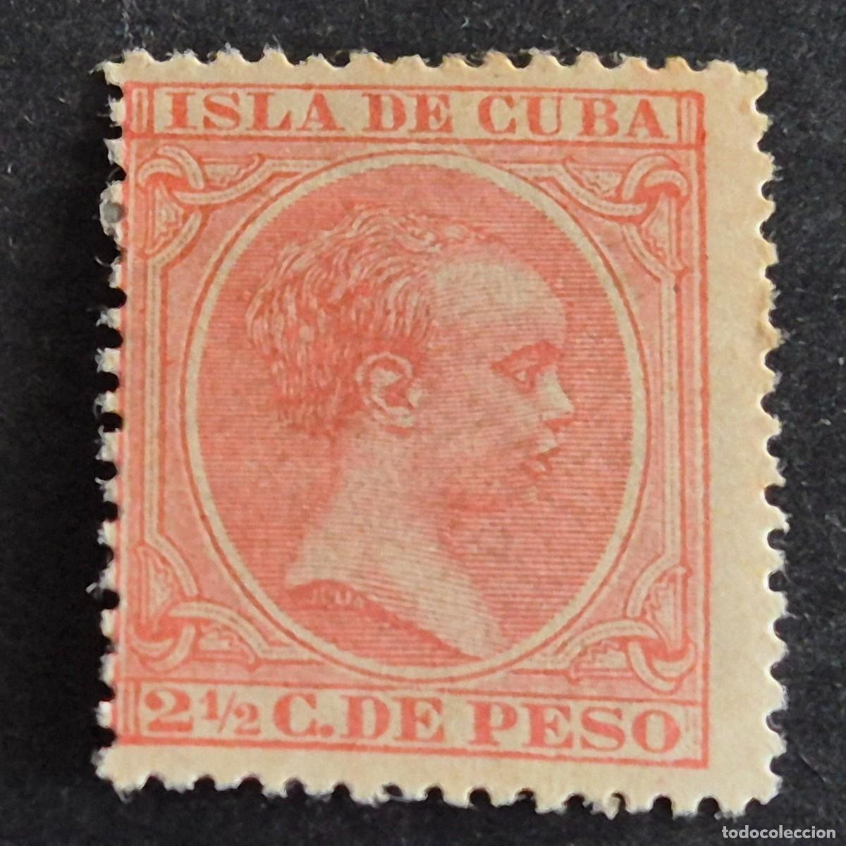 Sellos: ESPA&Ntilde;A, CUBA, 1896-1897, ALFONSO XIII, EDIFIL 148**, NUEVO, GOMA, SIN FIJASELLO, LEER, (LOTE AR)