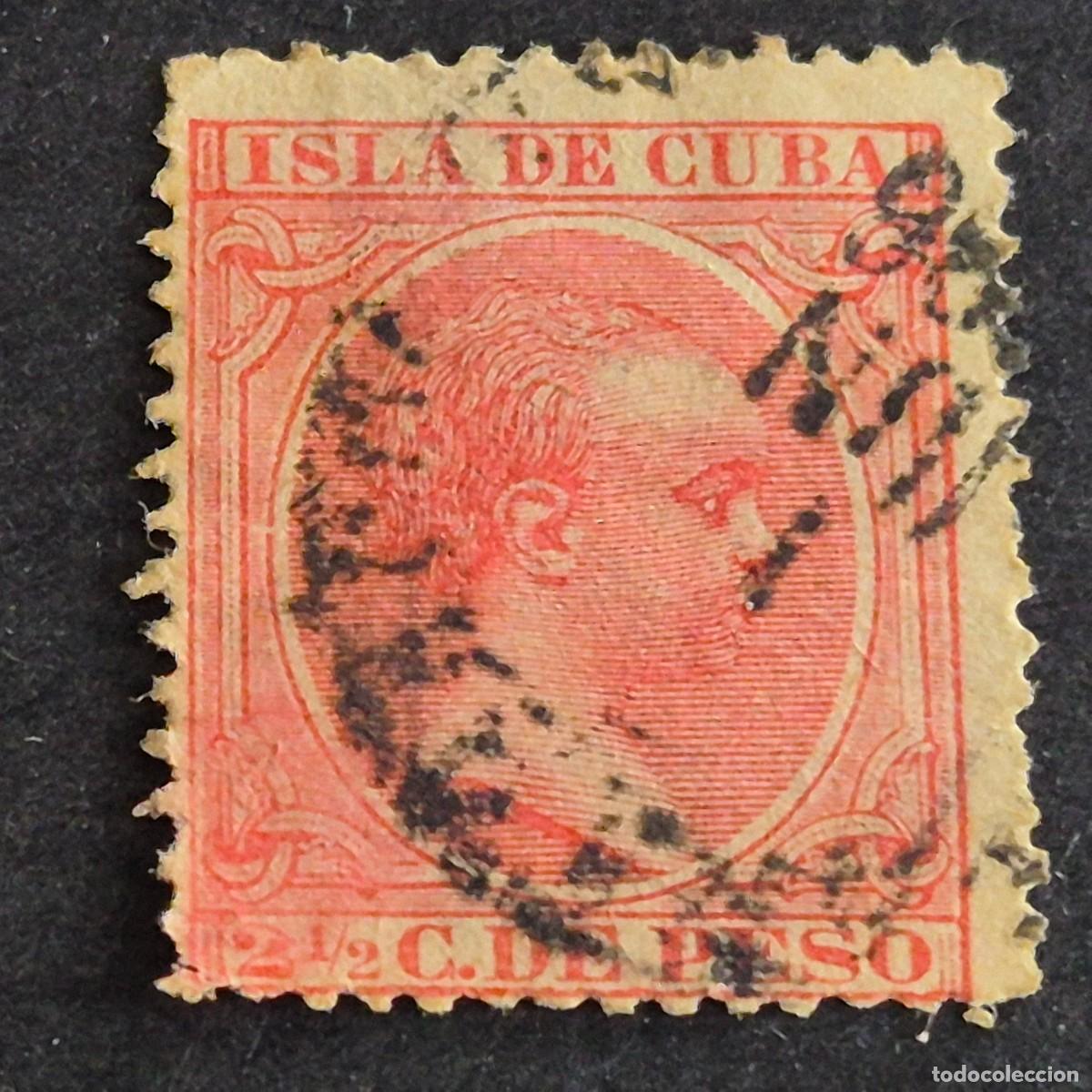 Sellos: ESPA&Ntilde;A, CUBA, 1896-1897, ALFONSO XIII, EDIFIL 148, USADO, (LOTE AR)