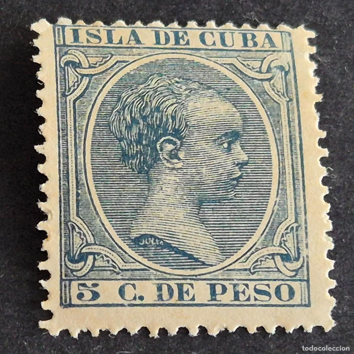 Sellos: ESPA&Ntilde;A, CUBA, 1896-1897, ALFONSO XIII, EDIFIL 149*, NUEVO, GOMA, SIN FIJAS, VARIEDAD, LEE, (LOTE AR)