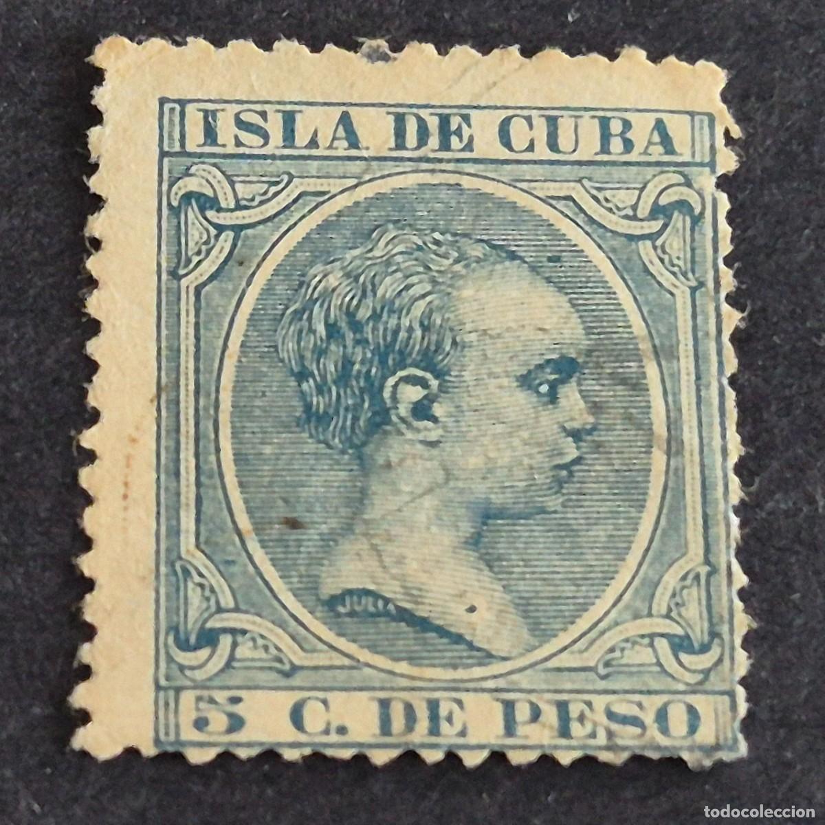 Sellos: ESPA&Ntilde;A, CUBA, 1896-1897, ALFONSO XIII, EDIFIL 149, USADO, (LOTE AR)