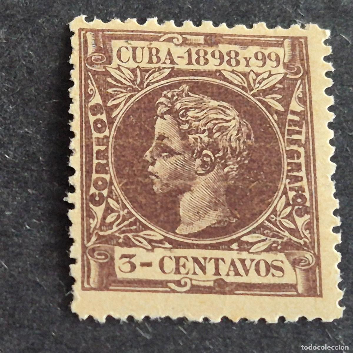 Sellos: ESPA&Ntilde;A, CUBA, 1898, ALFONSO XIII, EDIFIL 161**, NUEVO, GOMA, SIN FIJASELLO, (LOTE AR)