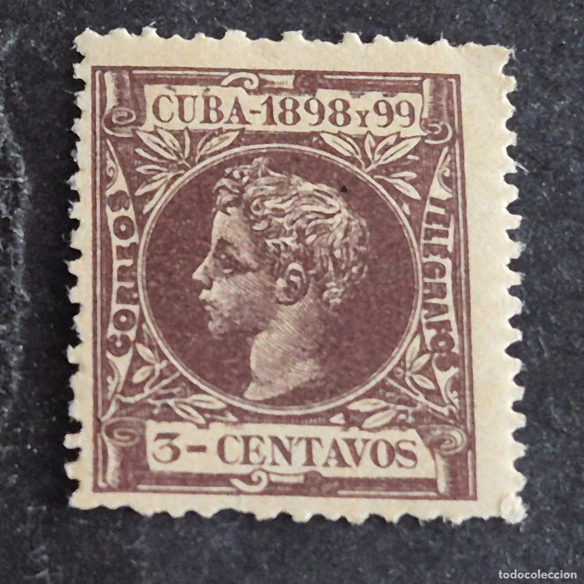 Sellos: ESPA&Ntilde;A, CUBA, 1898, ALFONSO XIII, EDIFIL 161, NUEVO CON ALGO DE GOMA, (LOTE AR)