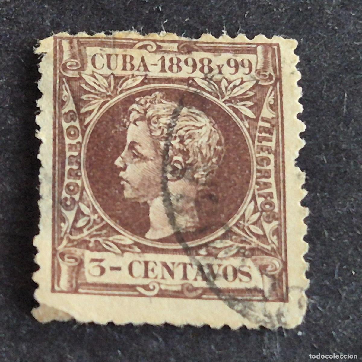 Sellos: ESPA&Ntilde;A, CUBA, 1898, ALFONSO XIII, EDIFIL 161, USADO, (LOTE AR)