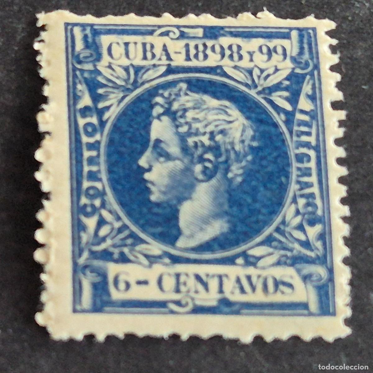 Sellos: ESPA&Ntilde;A, CUBA, 1898, ALFONSO XIII, EDIFIL 164**, NUEVO, GOMA, SIN FIJASELLO, (LOTE AR)