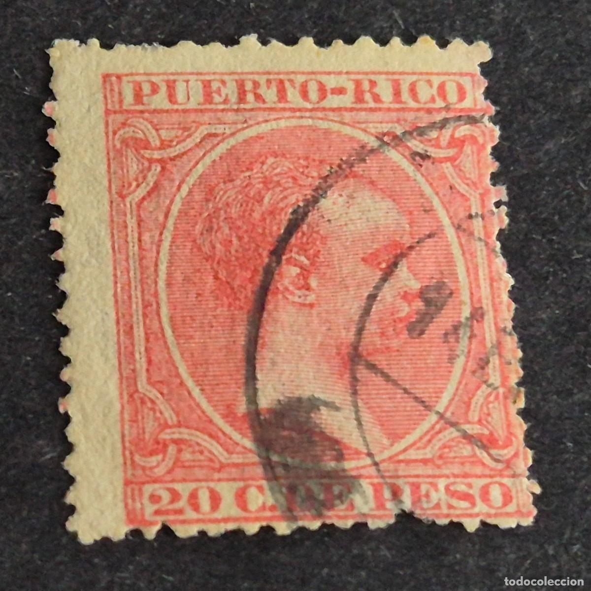 Sellos: ESPA&Ntilde;A, PUERTO RICO, 1894, ALFONSO XIII, EDIFIL 113, USADO, (LOTE AB)