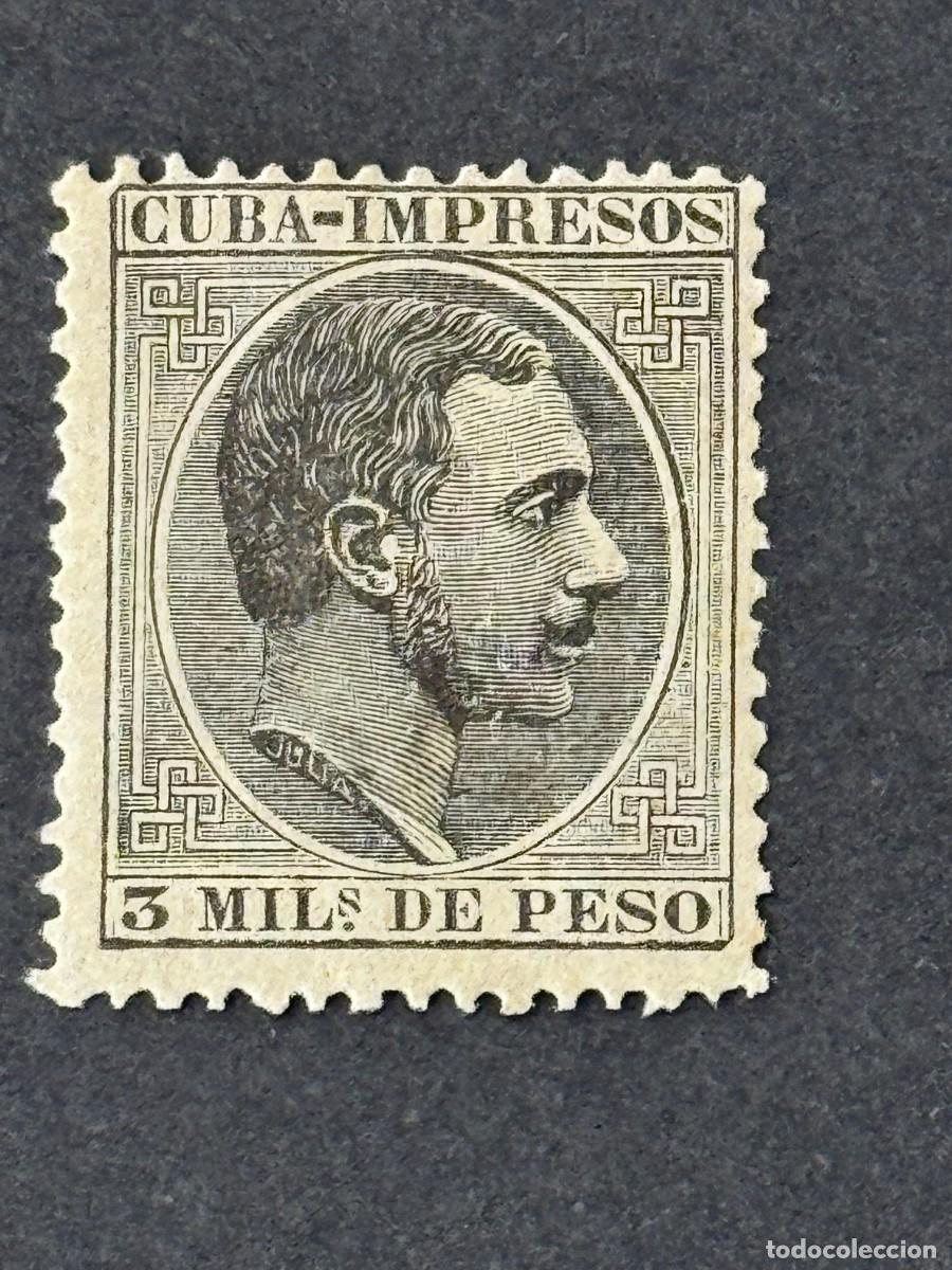 Sellos: Cuba, Alfonso XII, habilitado, 1883-1888, Edifil 92, nuevo con fijasellos