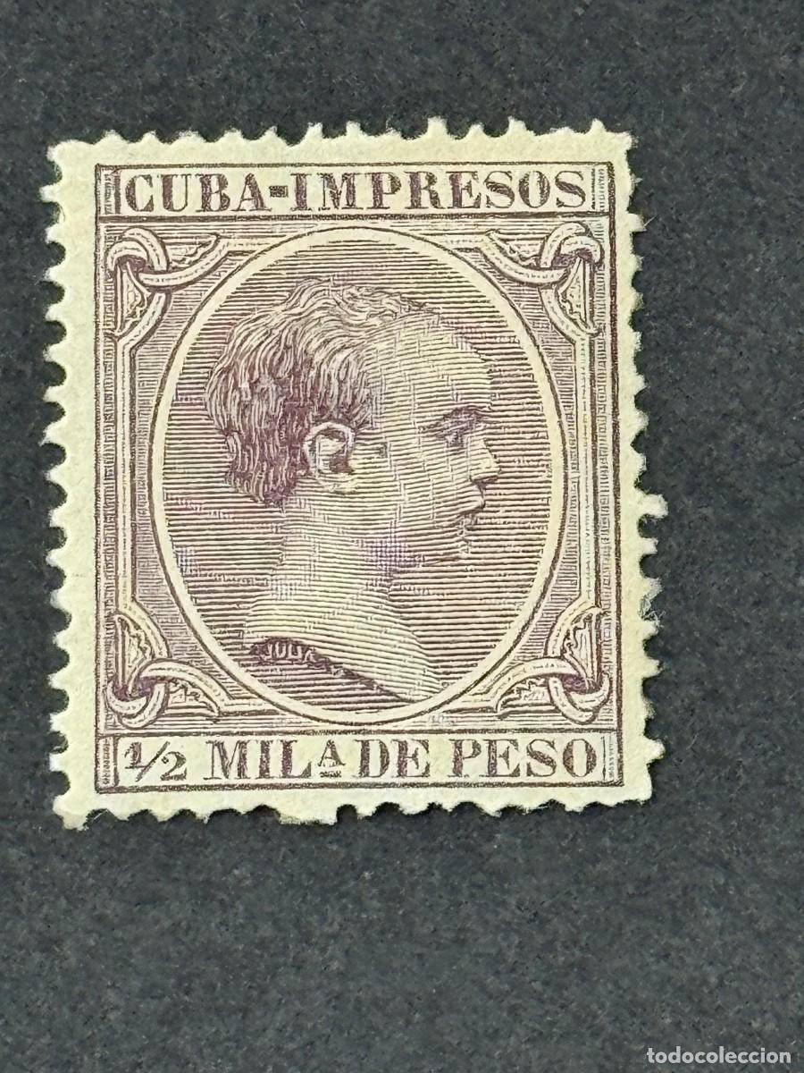 Sellos: Cuba, Alfonso XIII, 1891-1892, Edifil 118, nuevo sin goma