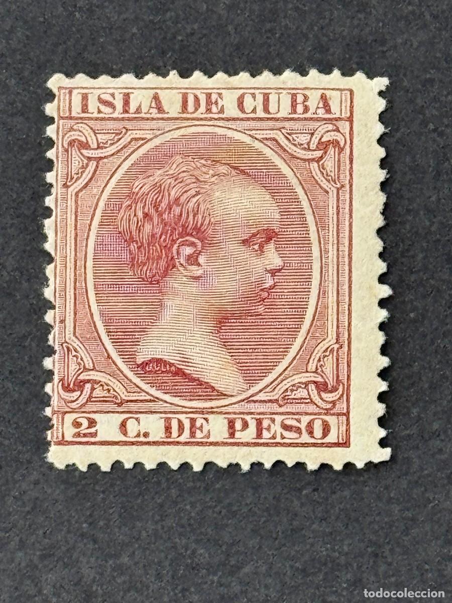 Sellos: Cuba, Alfonso XIII, 1896-1897, Edifil 147, nuevo con fijasellos