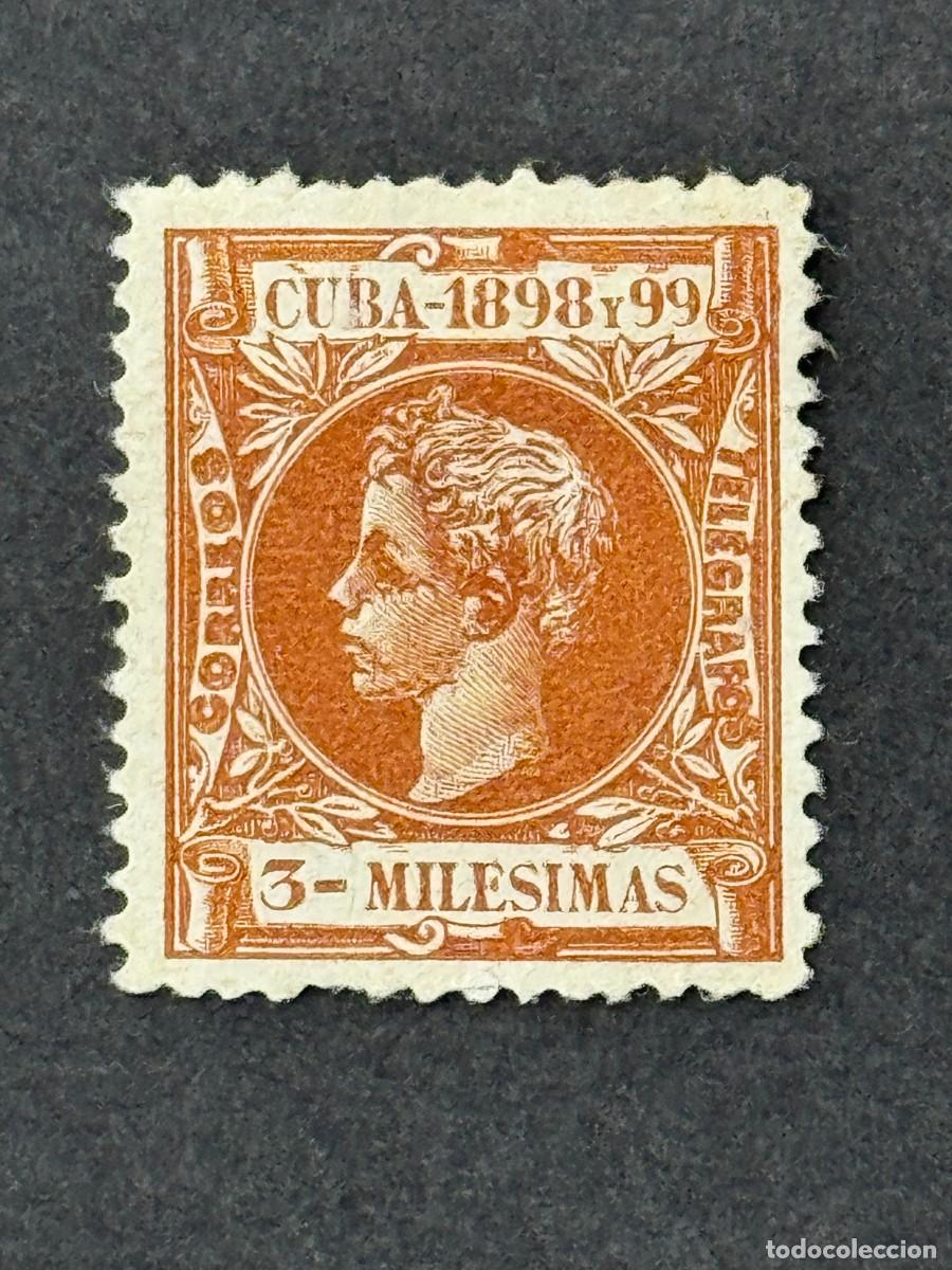 Sellos: Cuba, Alfonso XIII, 1898, Edifil 156, nuevo sin goma