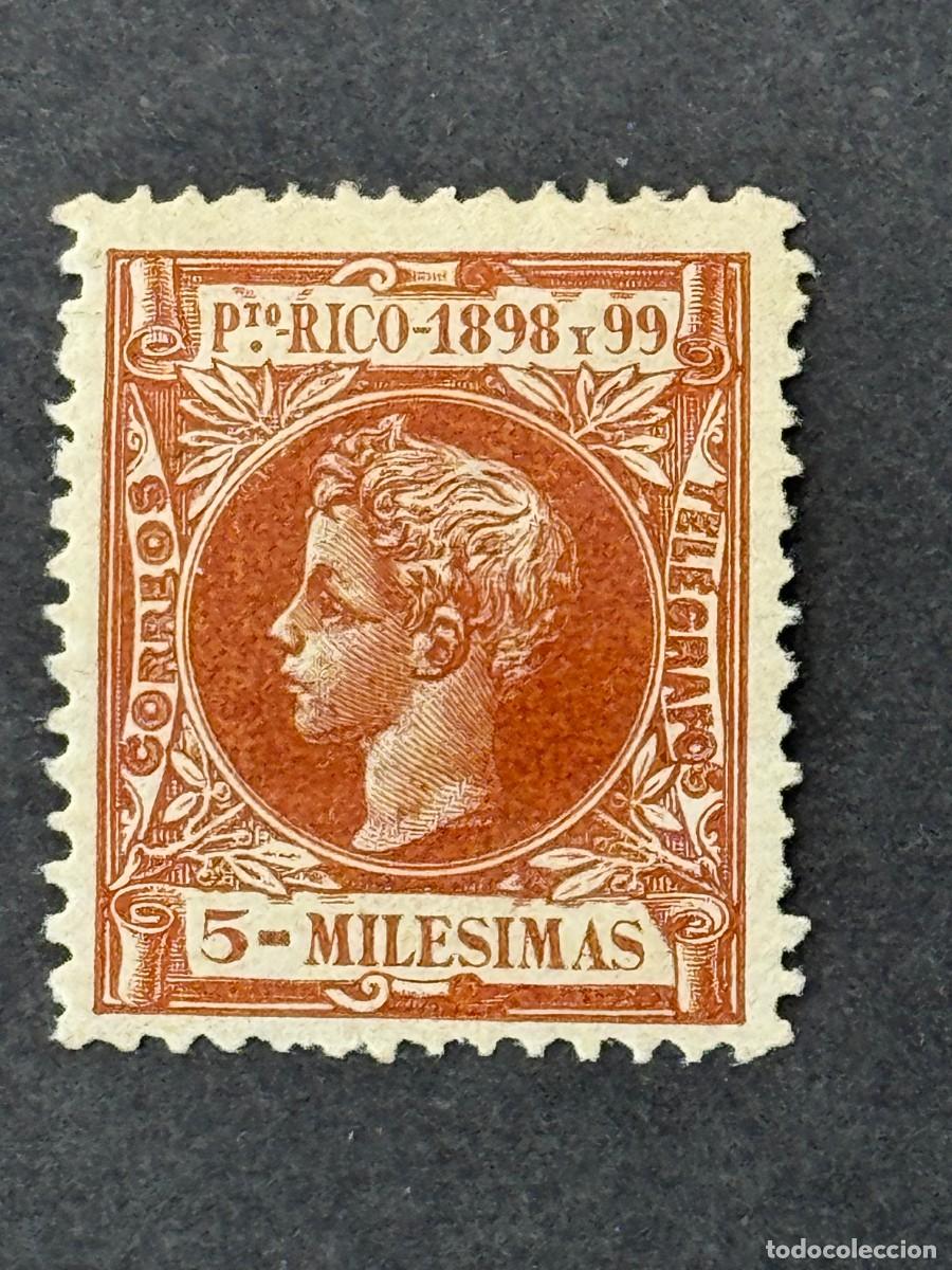 Sellos: Cuba, Alfonso XIII, 1898, Edifil 158, nuevo con fijasellos