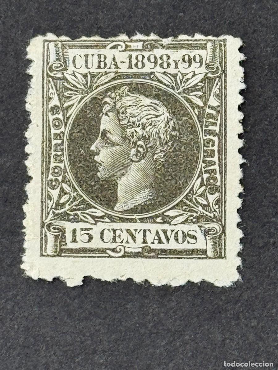 Sellos: Cuba, Alfonso XIII, 1898, Edifil 167, nuevo sin goma