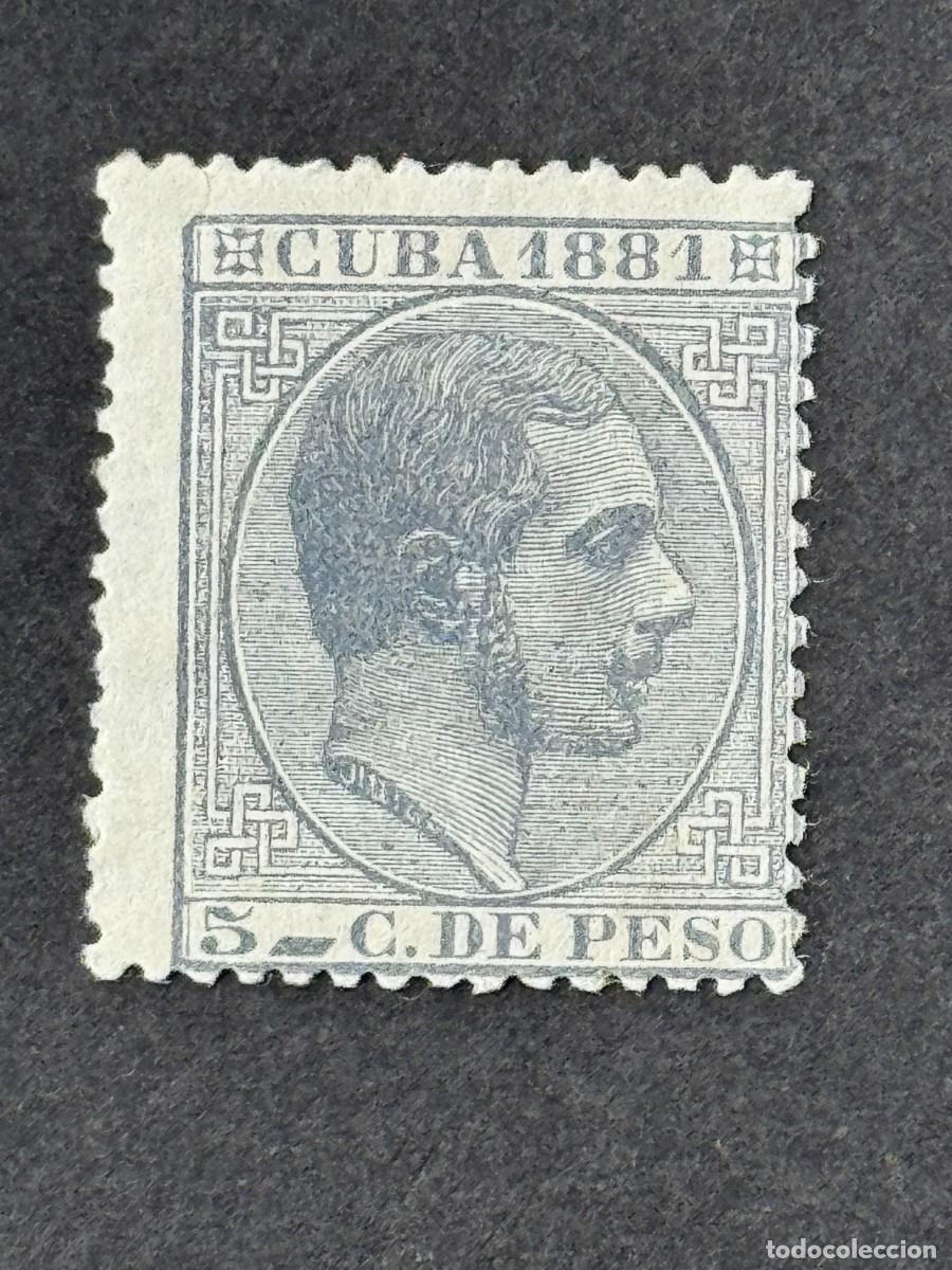 Sellos: Cuba, Alfonso XII, 1881, Edifil 65, nuevo con fijasellos