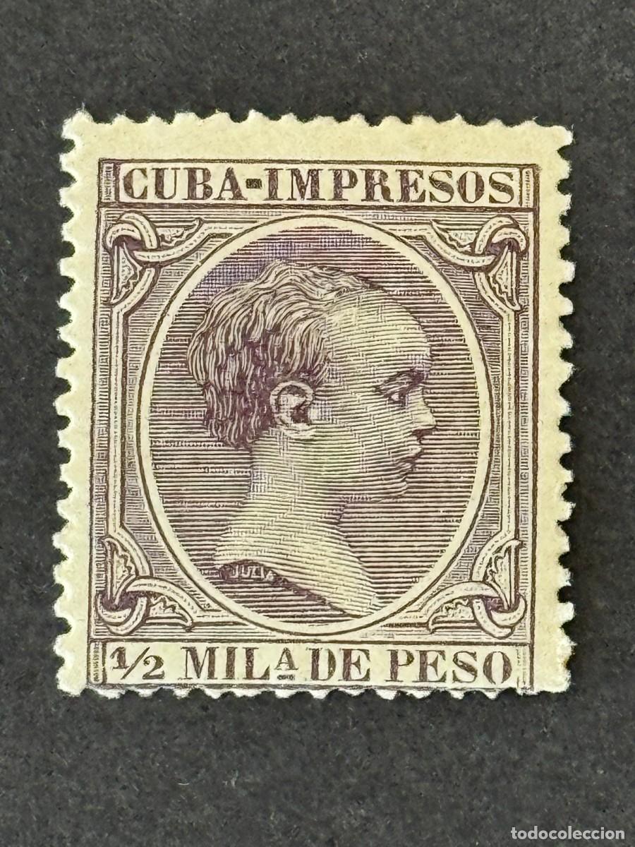 Sellos: Cuba, Alfonso XIII, 1891-1892, Edifil 118, nuevo con fijasellos
