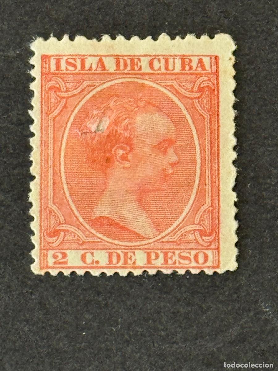 Sellos: Cuba, Alfonso XIII, 1894, Edifil 137, nuevo con fijasellos