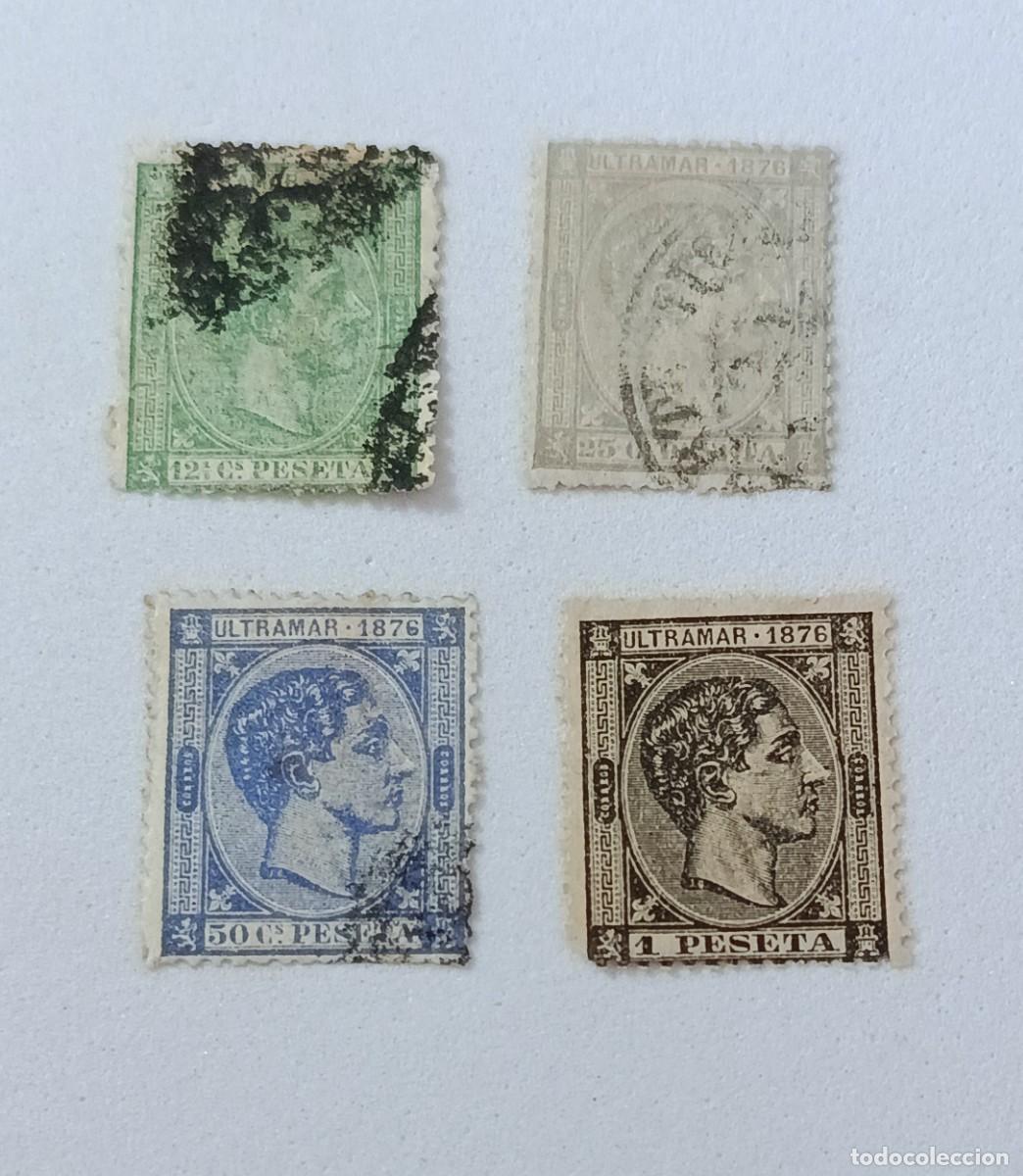 Sellos: Sellos Cuba 1876. Edifil 35/38. serie completa.