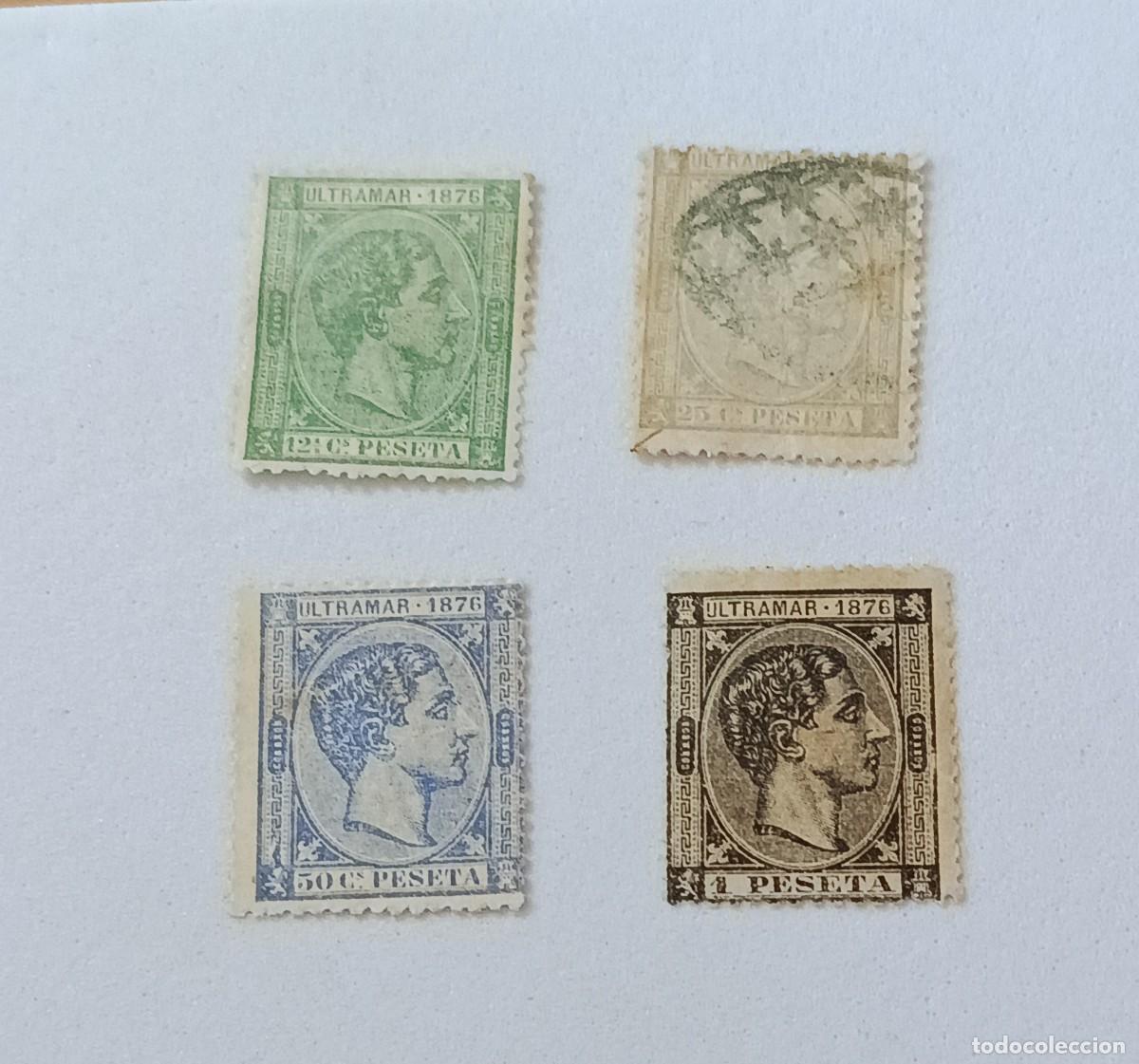 Sellos: Sellos Cuba 1876. edifil 35/38, serie completa.