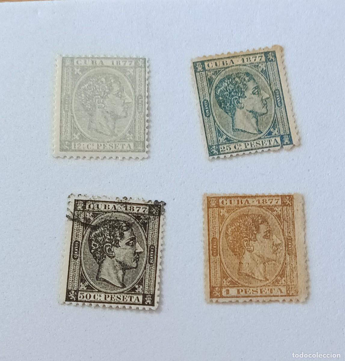 Sellos: Sellos Cuba 1877, edifil 40/43