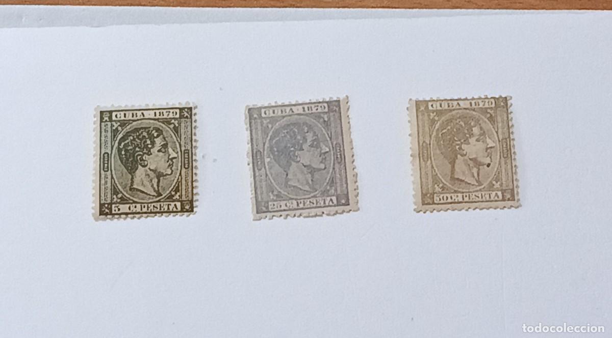 Stamps: Sellos Cuba 1879, edifil 50, 52/53