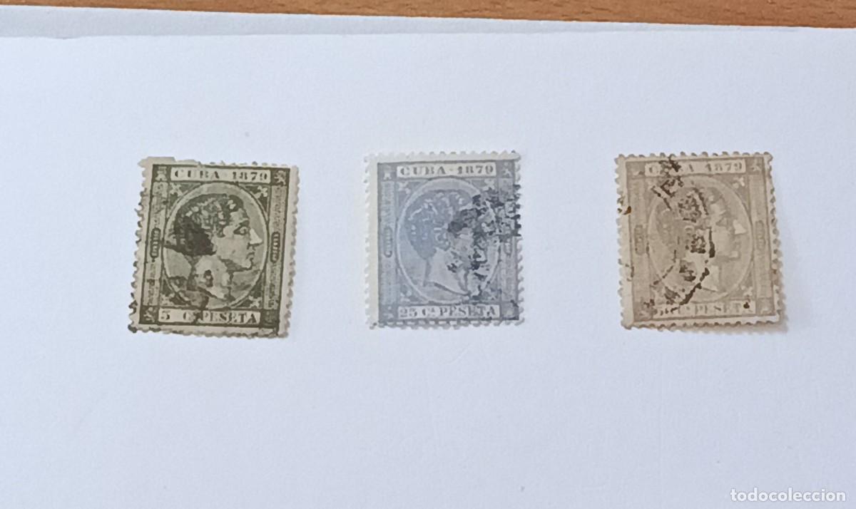 Sellos: Sellos Cuba 1879, edifil 50, 52/53