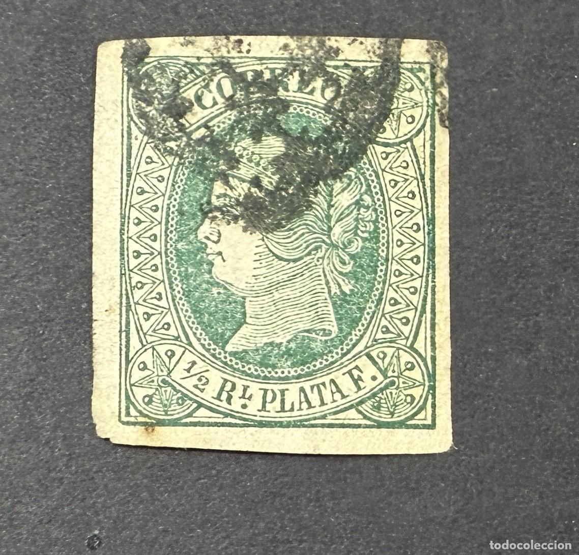 Sellos: ANTILLAS ESPA&Ntilde;OLAS, 1864. EDIFIL 10. USADO.