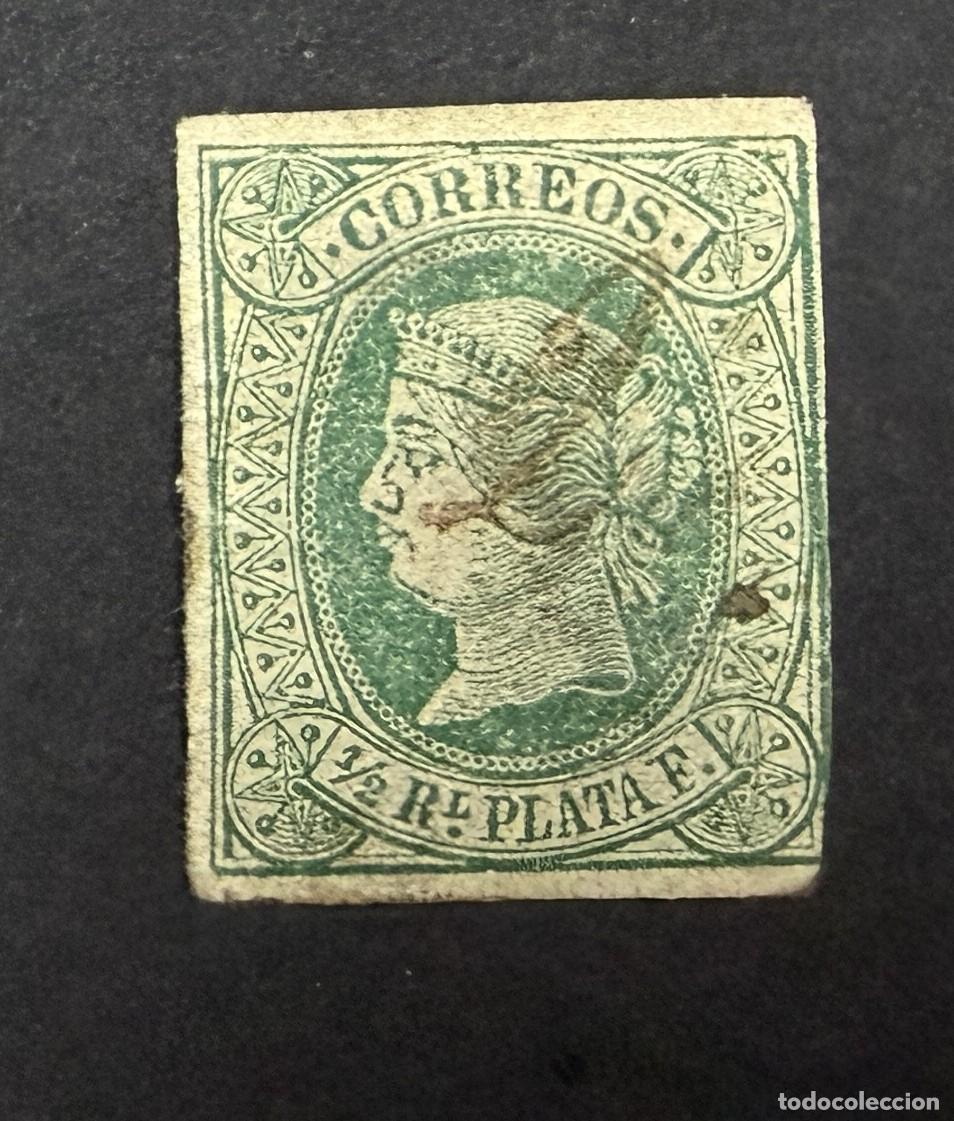 Sellos: ANTILLAS ESPA&Ntilde;OLAS, 1864. EDIFIL 10. USADO.