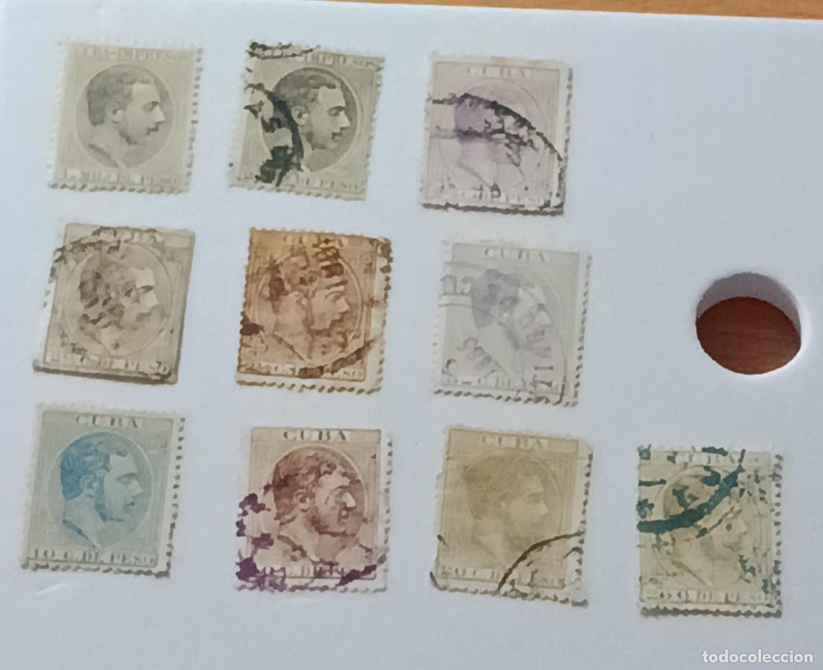 Sellos: Sellos excolonias espa&ntilde;olas Cuba 1883-188, edifil 89/90. 96/100, 102/105.