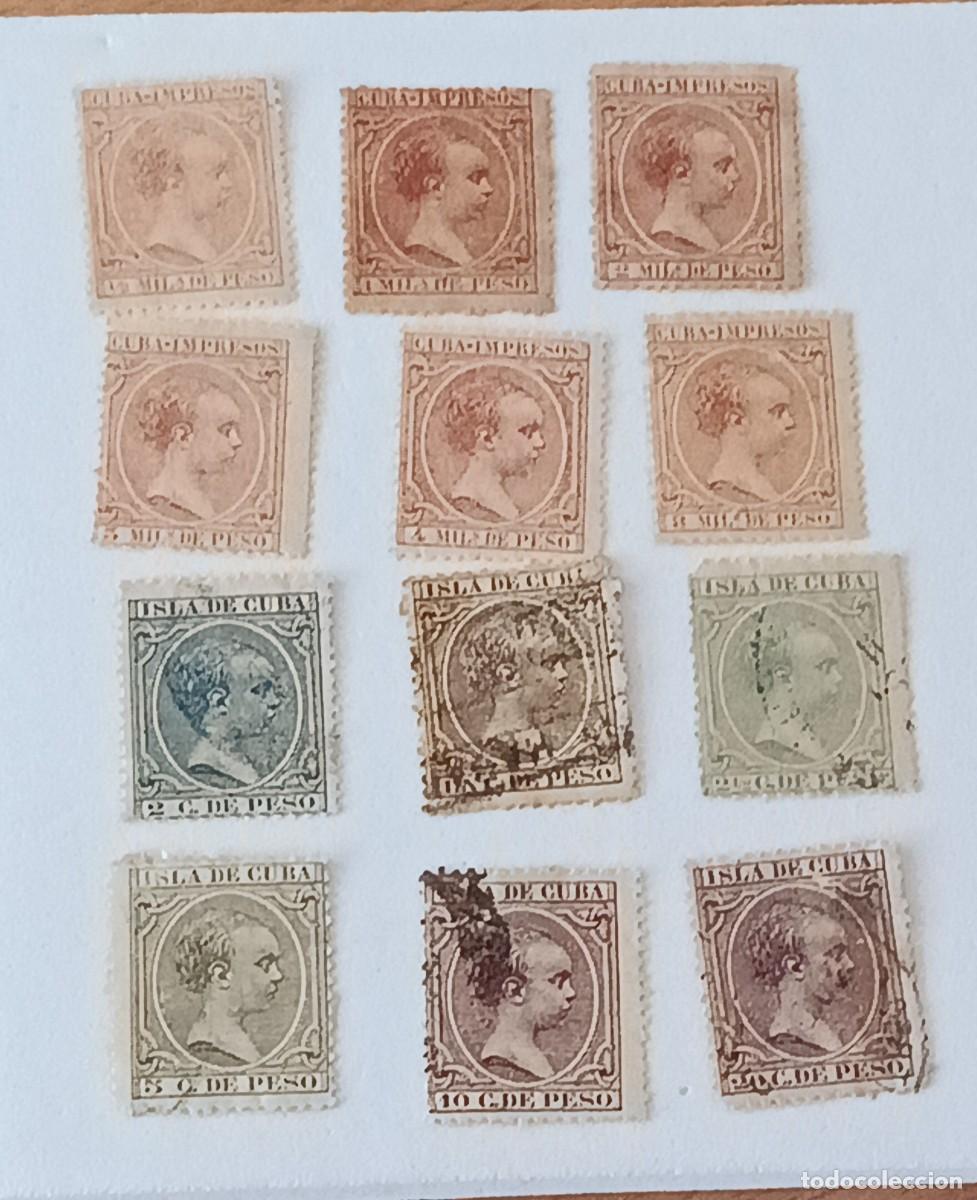 Sellos: Sellos Excolonias espa&ntilde;ola Cuba 1890. Edifil 109/117. Serie completa.