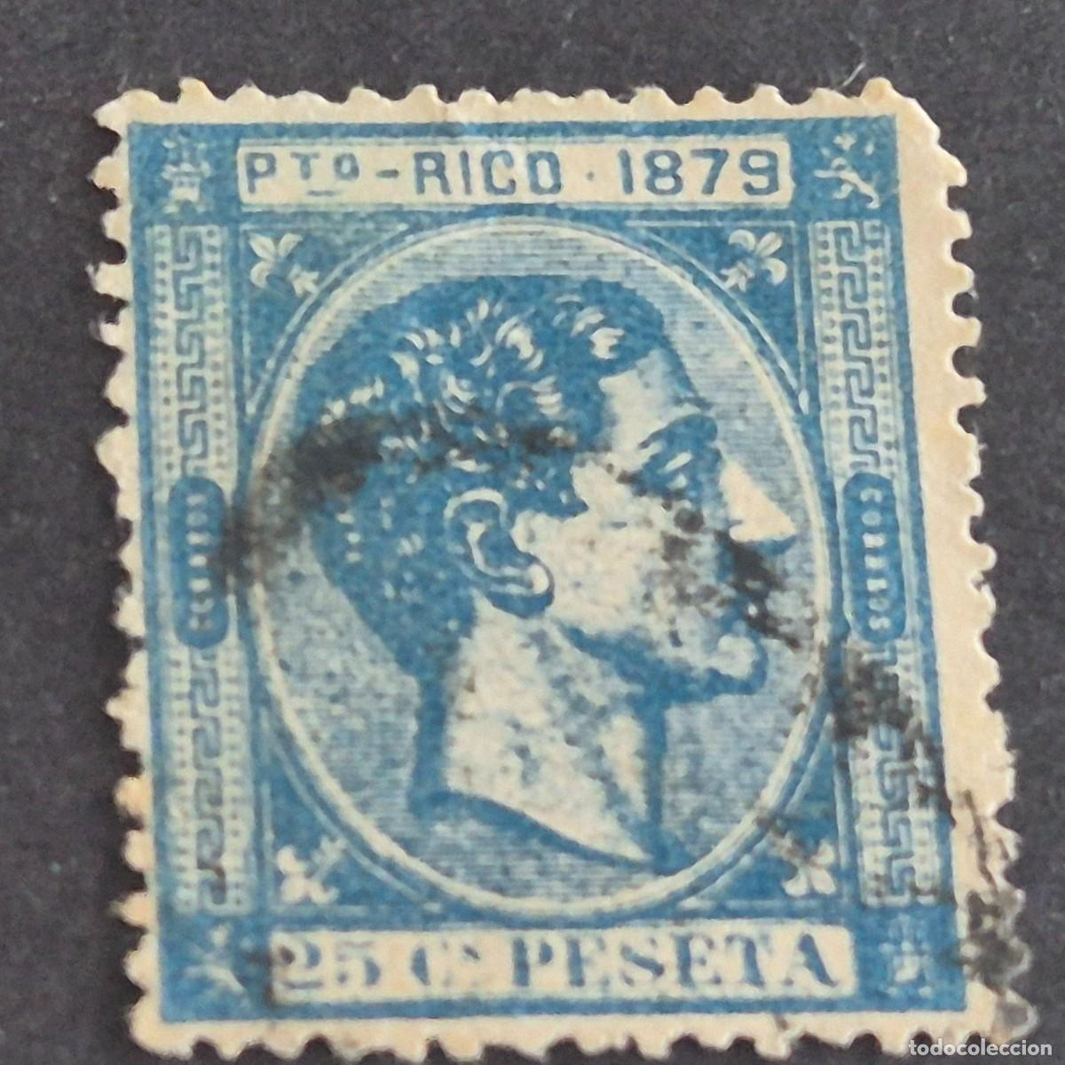 Sellos: ESPA&Ntilde;A, PUERTO RICO, 1879, ALFONSO XII, EDIFIL 26, USADO, ( LOTE AB )
