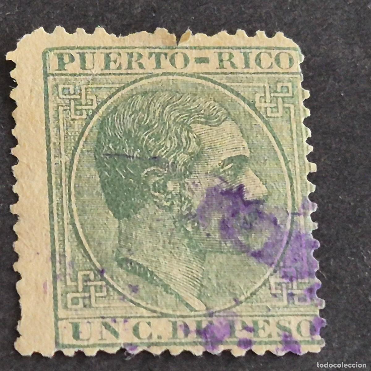 Sellos: ESPA&Ntilde;A, PUERTO RICO, 1882-1886, ALFONSO XII, EDIFIL 61, USADO, (LOTE AB)